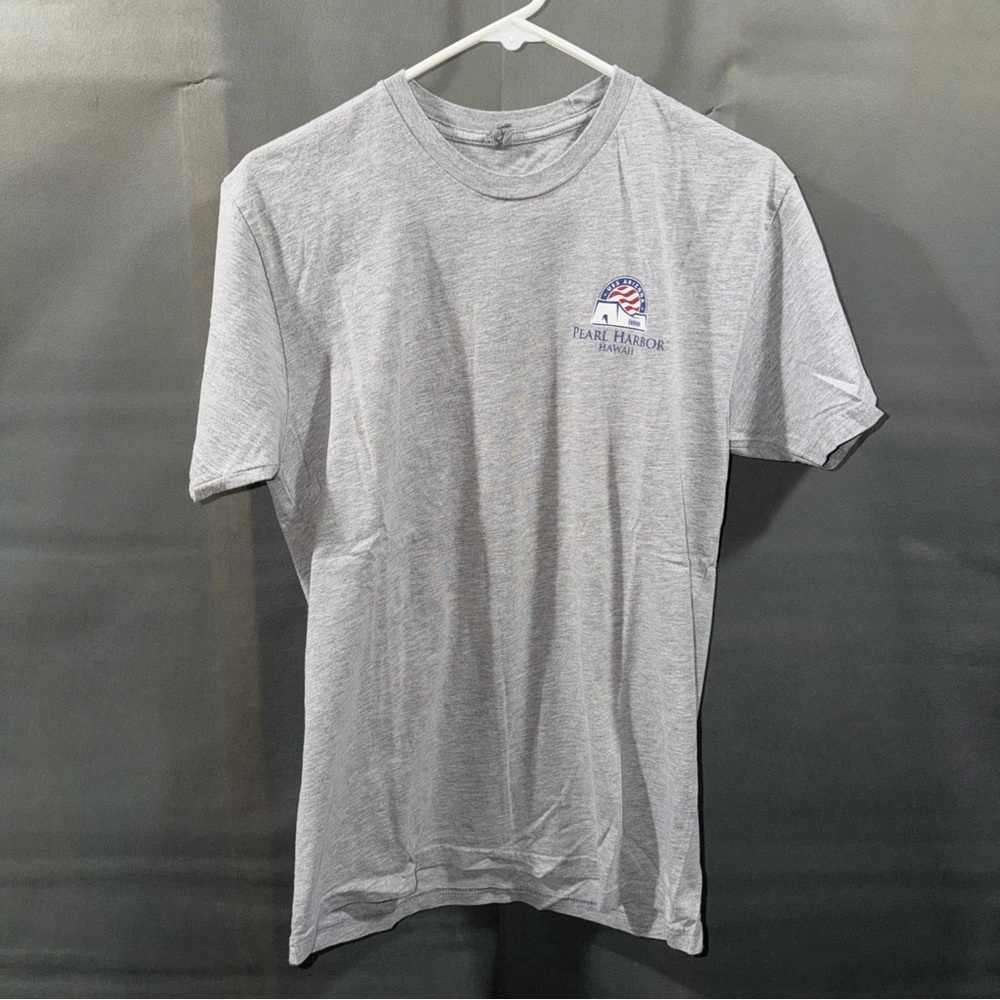 PEARL HARBOR 75th Anniversary Memorial Mens Sz M T-shirt Emblems Front & Rear